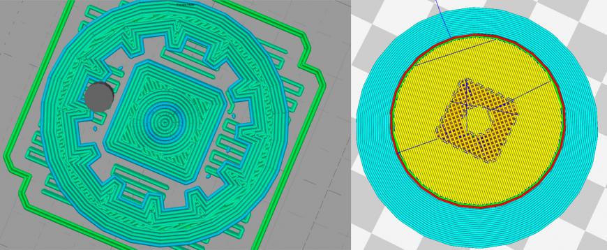 Настройки слайсера Simplify3D при печати шестерни