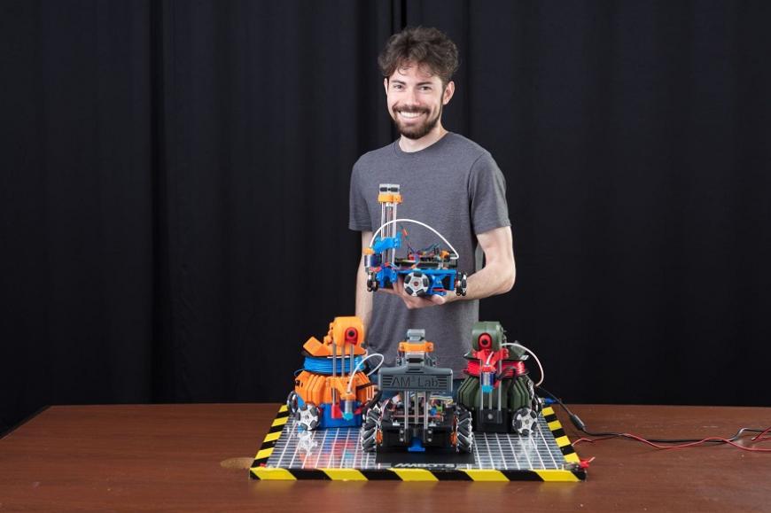 AMBOTS разрабатывает рой мобильных 3D-печатающих роботов