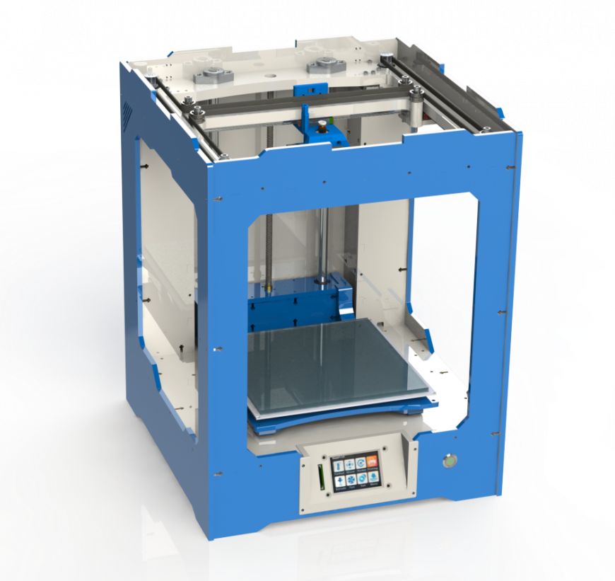 3D-принтер на рельсах Z-HELIX-MINI, инструкция по самостоятельной сборке, файлы.