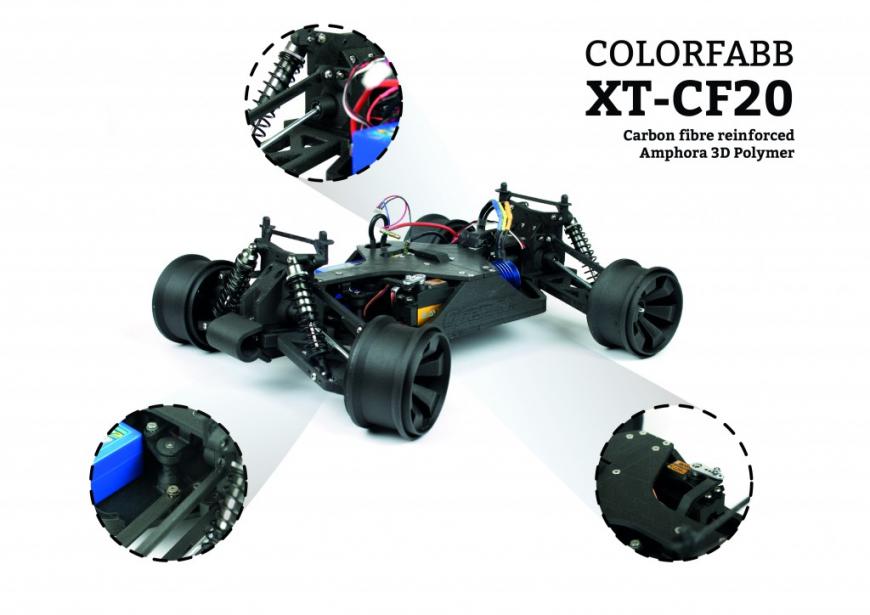 ColorFabb предлагает композитный филамент XT-CF20 с углеволоконными добавками