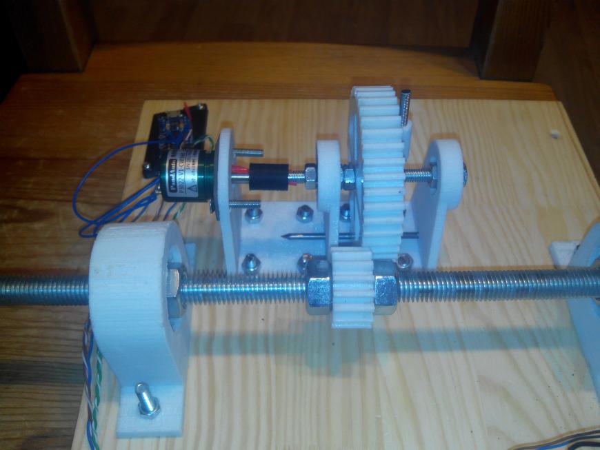 Игровой руль на Arduino с напечатанной механикой