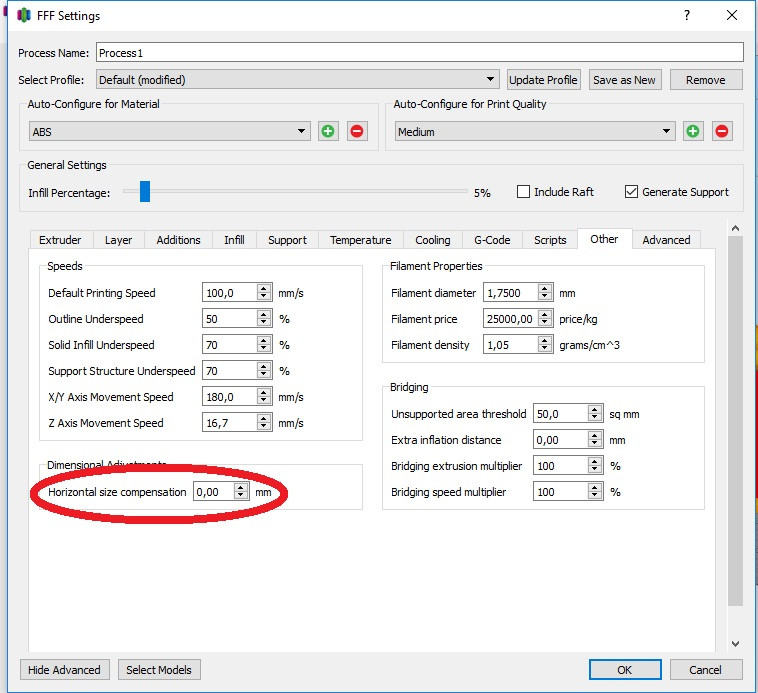 Калибровка осей