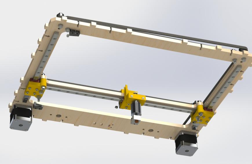 3D-принтер на рельсах Core-XY 'RPD Z-Belt'