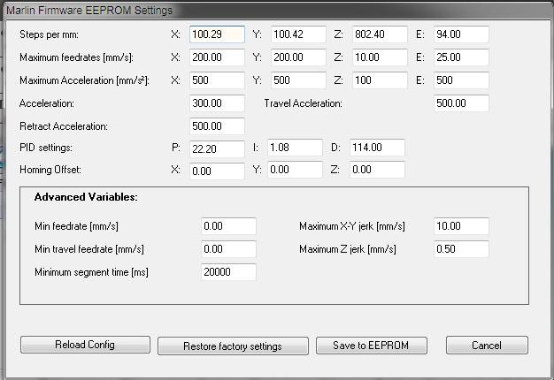 Настройка EEPROM - какие цифры 'правильнее'