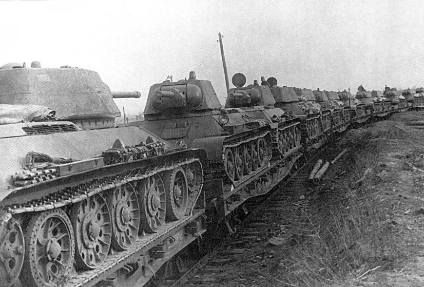 Катки (колеса) танка Т-34-76 с внутренней амортизацией.