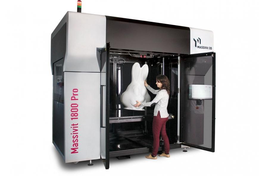 Компания Massivit анонсировала крупноформатный фотополимерный 3D-принтер 1800 Pro