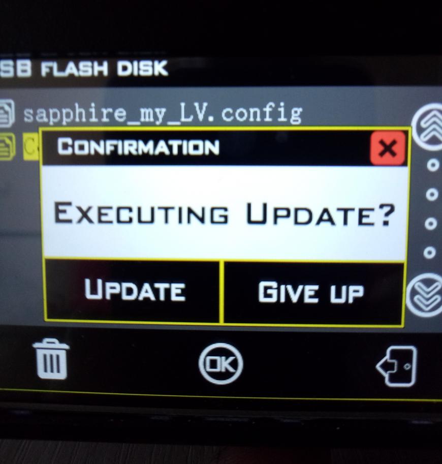 Конфигурационный файл в Lerdge меняем цвет в Sapphire S.