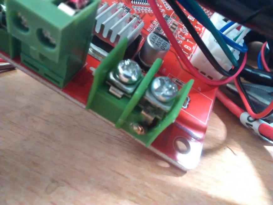 Оплавление на плате Anet A8.