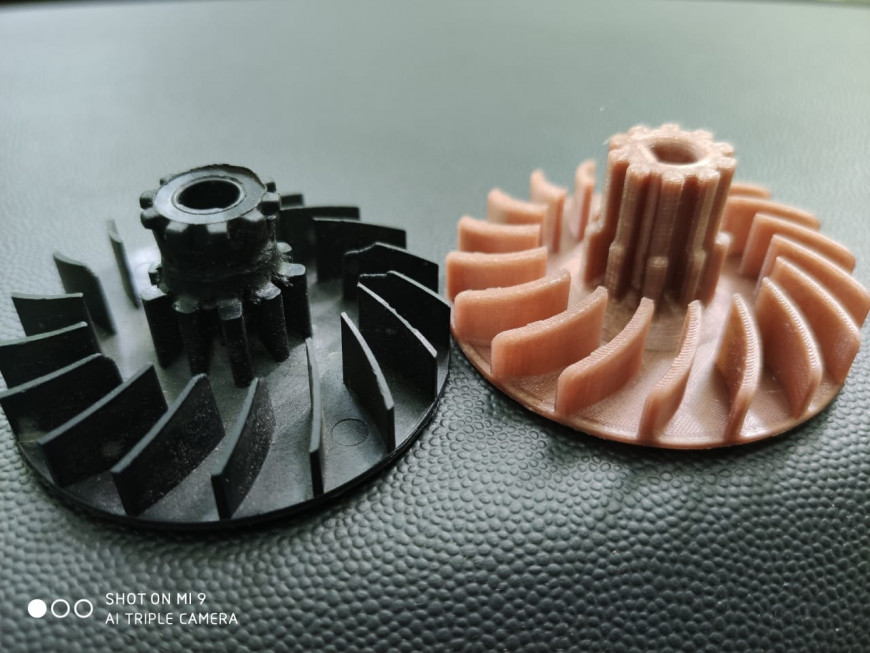 Крыльчатка по образцу.