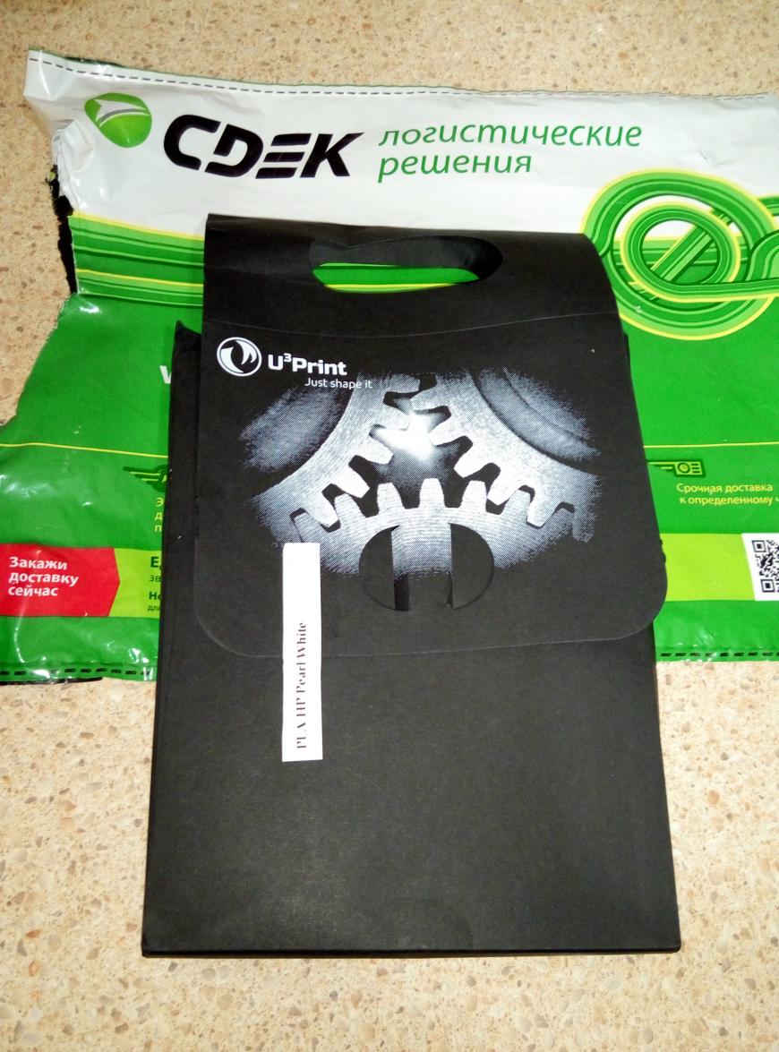 Обзор пластика PLA pearl white от компании U3print (на конкурс)