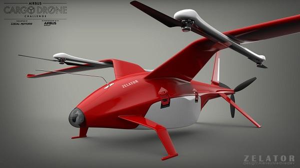 Российский проект 3D-печатного беспилотника одержал победу в конкурсе Airbus и Local Motors
