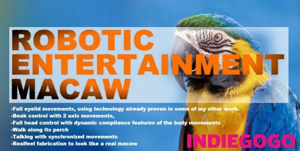 Британские ученые разрабатывают 3D-печатных аниматронных попугаев