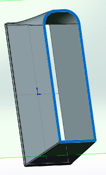 Как закрыть дно детали в Solidworks?