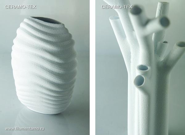 Новые материалы для 3D-печати от российской компании Filamentarno позволяют имитировать керамику