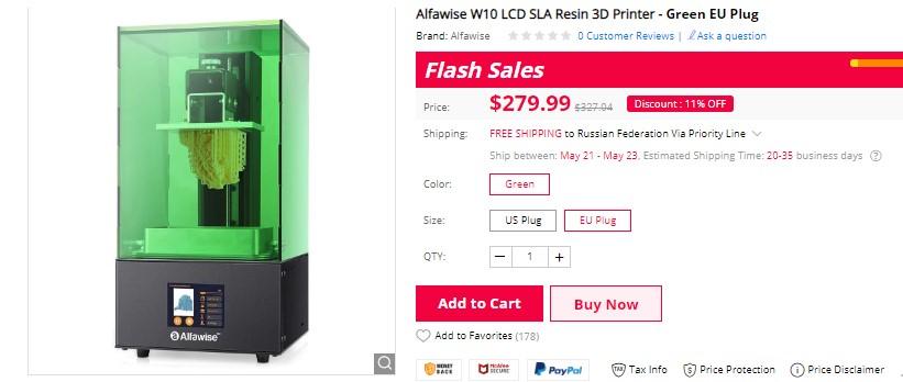 Сравнение бюджетных фотополимерных 3D принтеров: Alfawize W10 vs SparkMaker SLA
