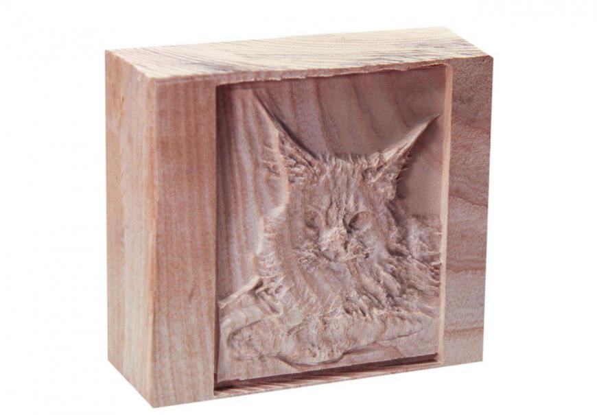 Фрезеруем картинку с котом. Пример использования 3D принтера SkyOne в качестве фрезерного станка по дереву.