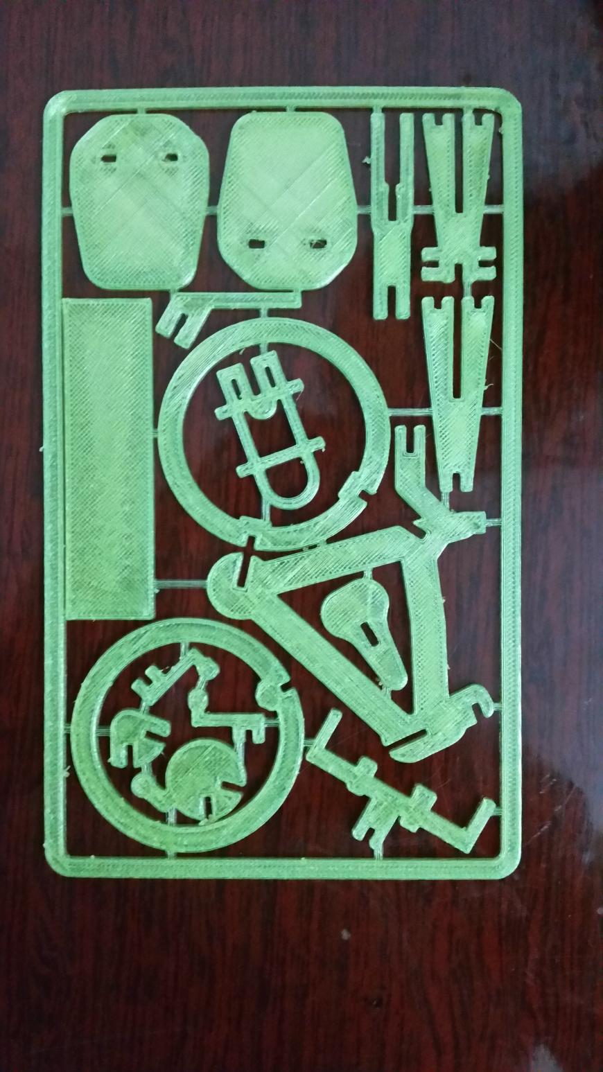 Печать 3D пазлов флуоресцентным зелёным от FDplast Печать 3D пазлов флуоресцентным зелёным от FDplast