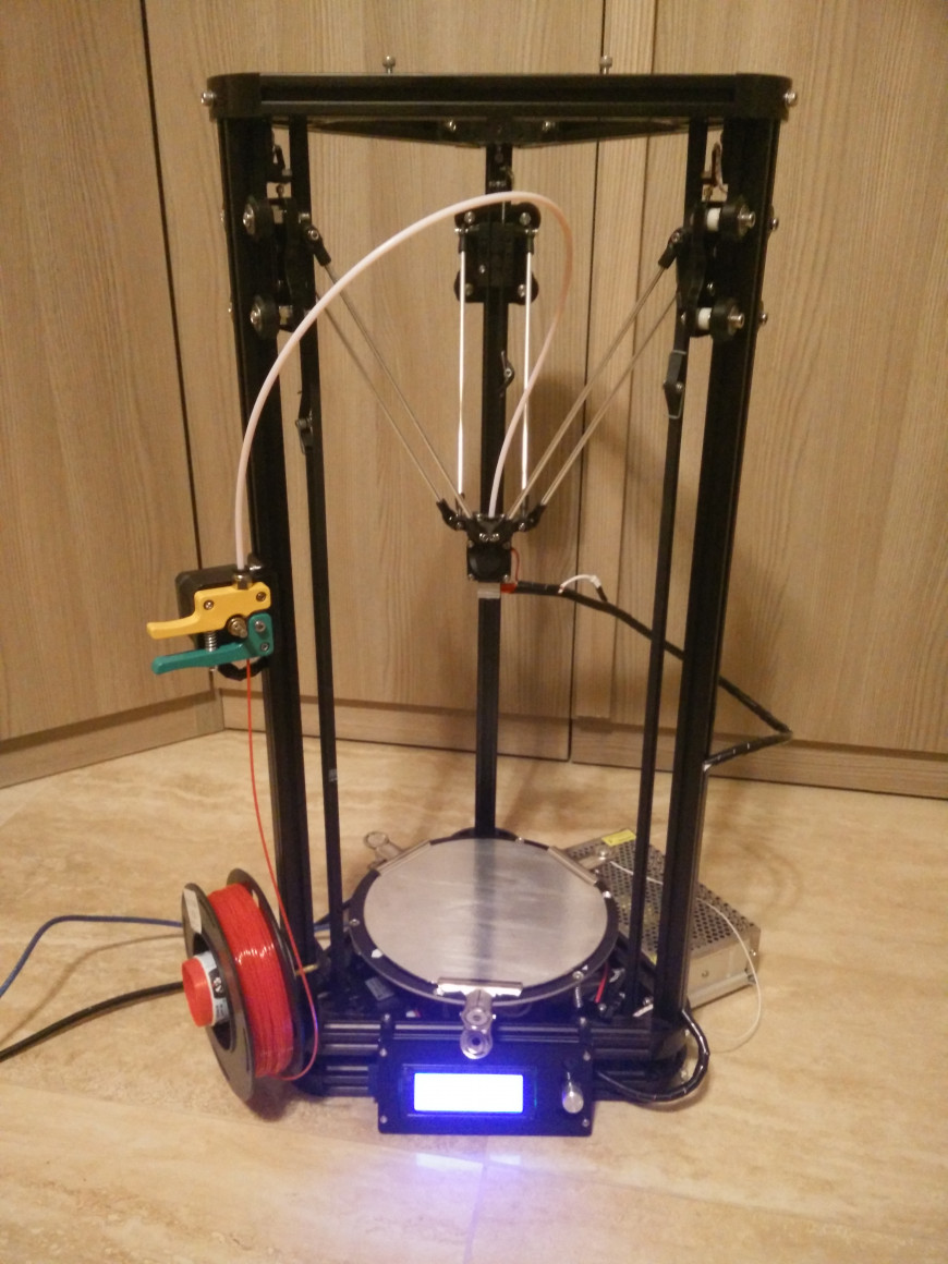 Дельта принтер He3D K200: особенности сборки, небольшая модификация