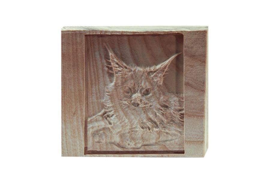 Фрезеруем картинку с котом. Пример использования 3D принтера SkyOne в качестве фрезерного станка по дереву.