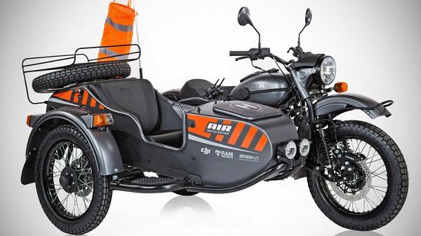 С коляской и дроном: как выглядит новый вариант мотоцикла «Урал»