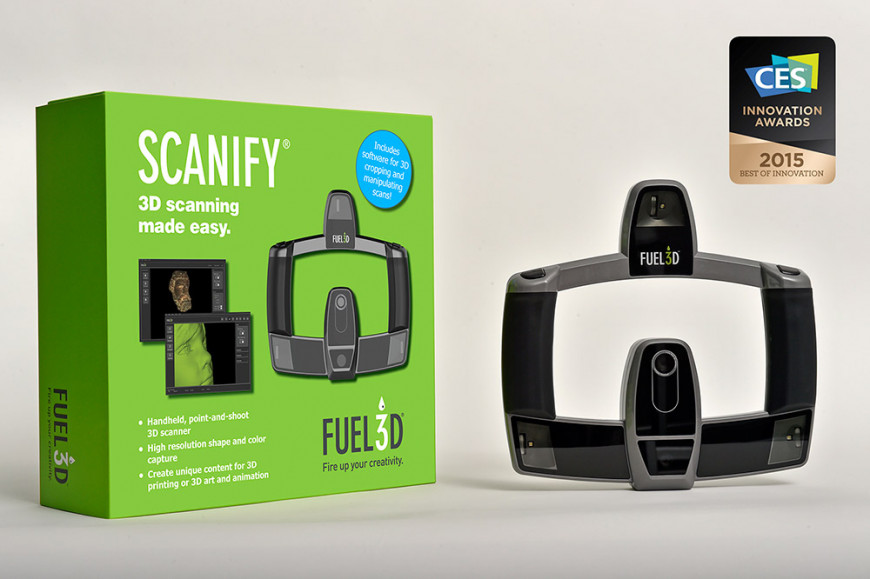 Компания Fuel3D представила суперскоростной сканер SCANIFY на CES 2015
