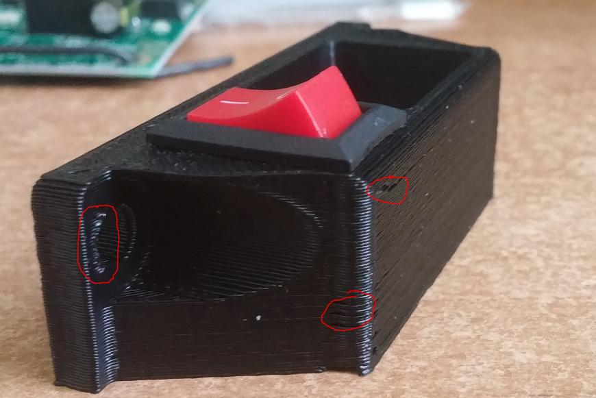 Дефекты при печати.