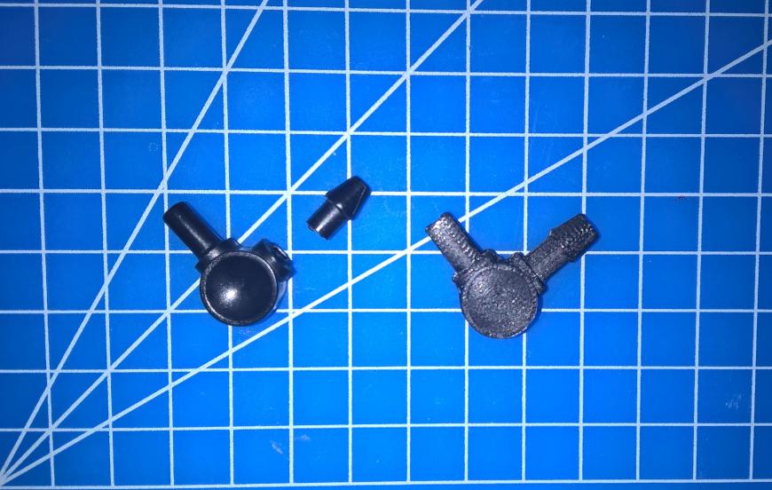 3DELO - 3D печать штуцера подачи воздуха в тонометре Well WA-77