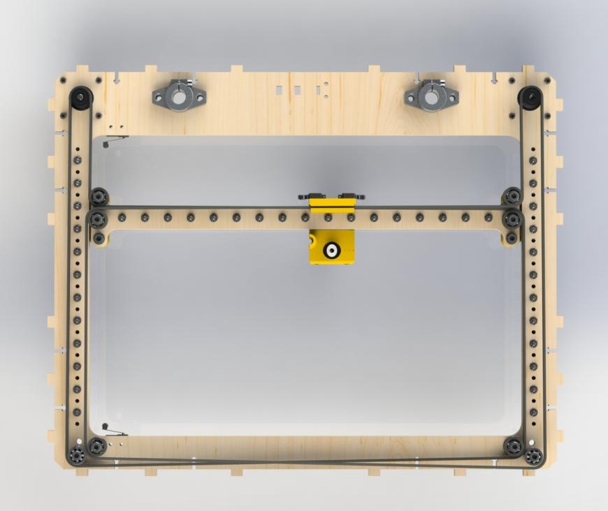 3D-принтер на рельсах Core-XY 'RPD Z-Belt'