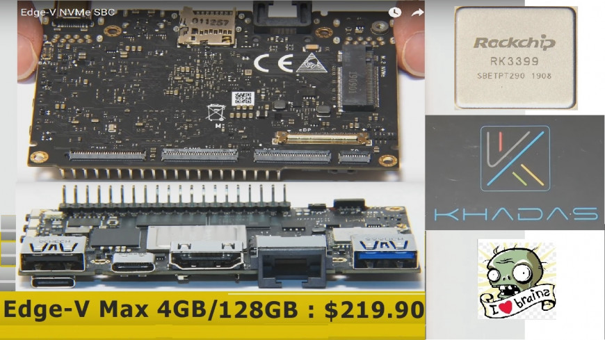 Плата SBC KHADAS на базе ЦП Rockchip