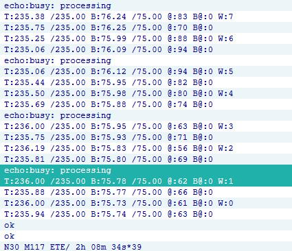 echo:busy: processing