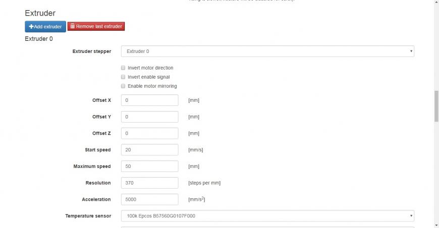 RAMPS 1.4+repetier-firmware и директ-экструдер с реверсом