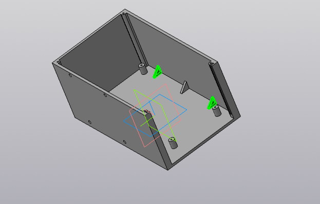 Модель ручки потенциометра и ножки для коробки