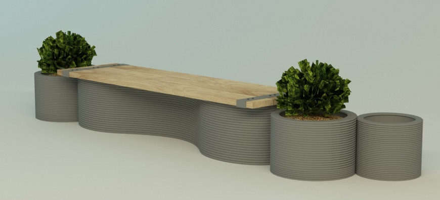 На улицах Кишинева установят 3D-печатные скамейки