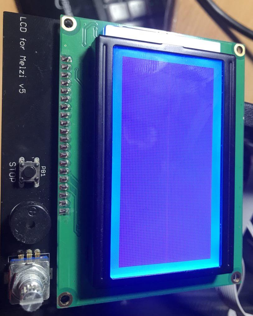 Синий экран(временами нет) дисплей LCD 12864