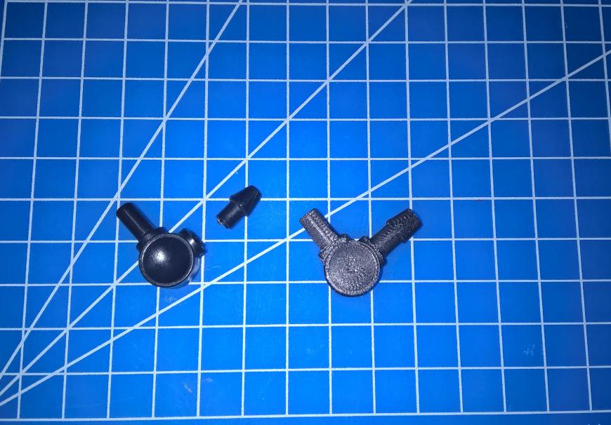 3DELO - 3D печать штуцера подачи воздуха в тонометре Well WA-77