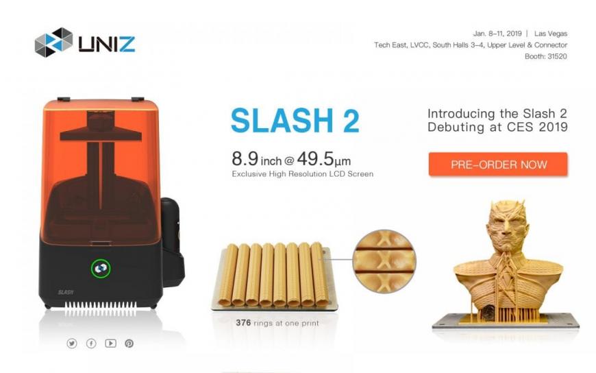 Uniz Technology значительно снизила цены на 3д принтеры Uniz Slash Plus в связи с выпуском принтеров нового поколения
