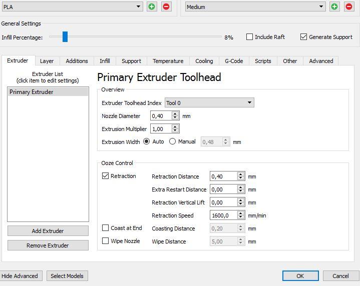Зазор между слоями при печати
