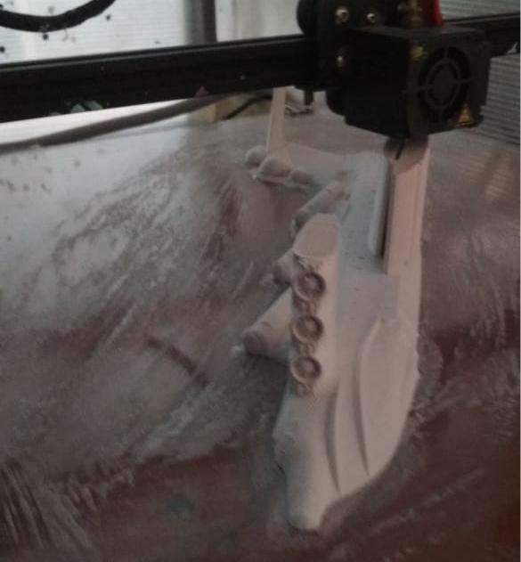 3D моделирование и печать Экраноплан ' Лунь' проект 903