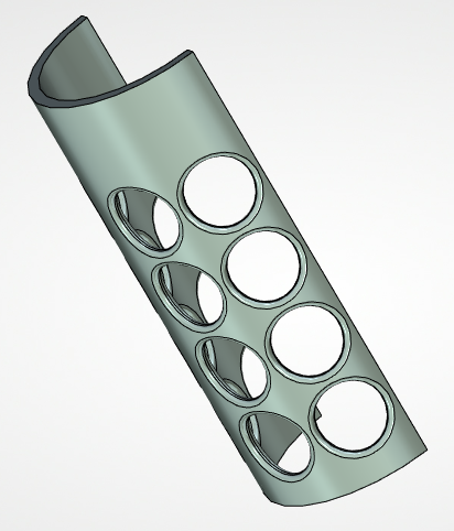 Создание поддержек в T-FLEX CAD. Метод 2 (Использование адаптивных фрагментов)