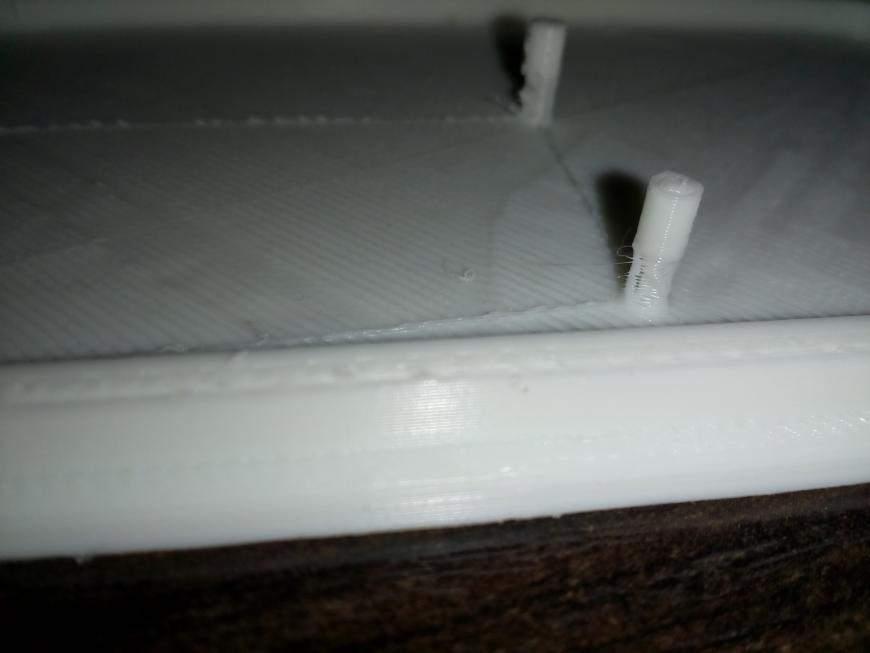 Частичная недопечать модели