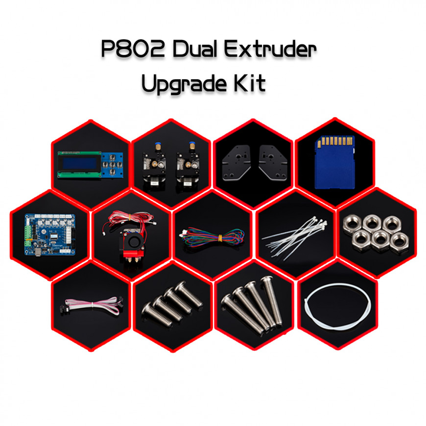 Установка dual extruder upgrade kit на Zonestar Prusa I3 P802MA