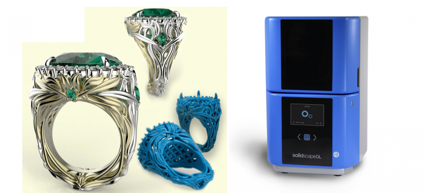 Prodways Group анонсировала ювелирный стереолитографический 3D-принтер SolidscapeDL