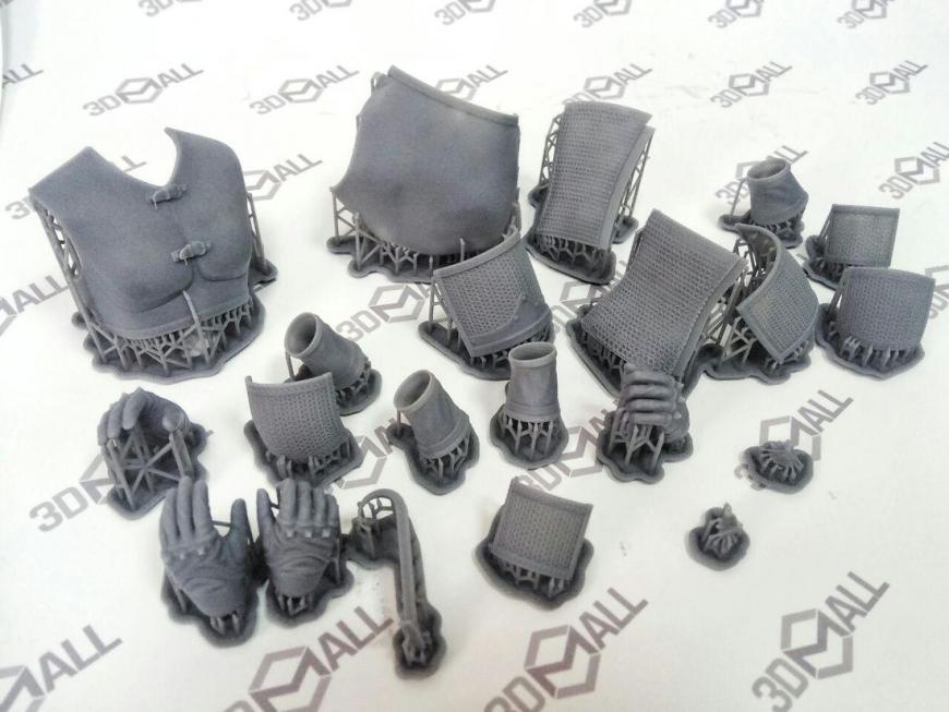 Печать частей куклы по технологии SLA