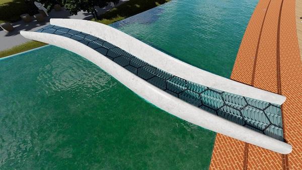 В Китае печатают пятнадцатиметровый пластиковый мост