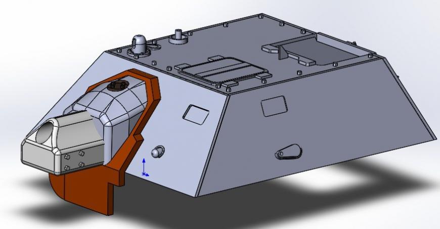 Рубка танка СУ-76И