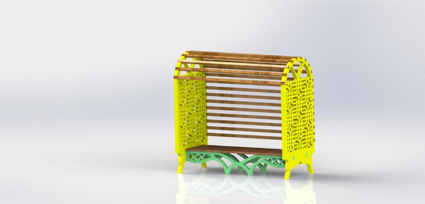 3D Моделирование и 3D печать малых архитектурных форм. ”Скамейки”