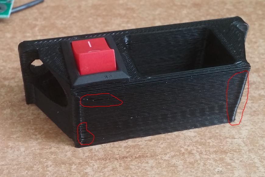 Дефекты при печати.