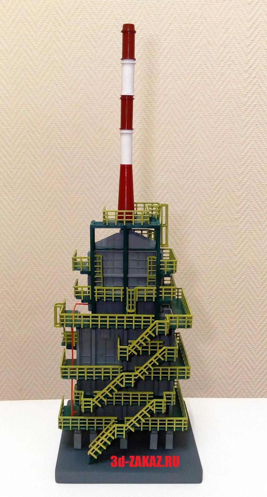 Макет печи для подготовки нефти к транспортировке. Макет печи для подготовки нефти к транспортировке.