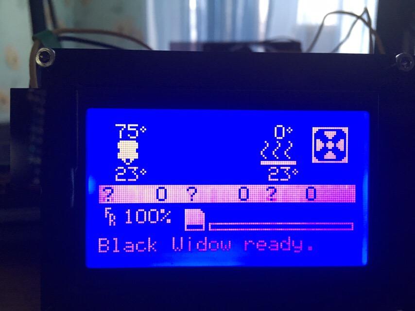 Экструдер Tevo Black Widow не греется