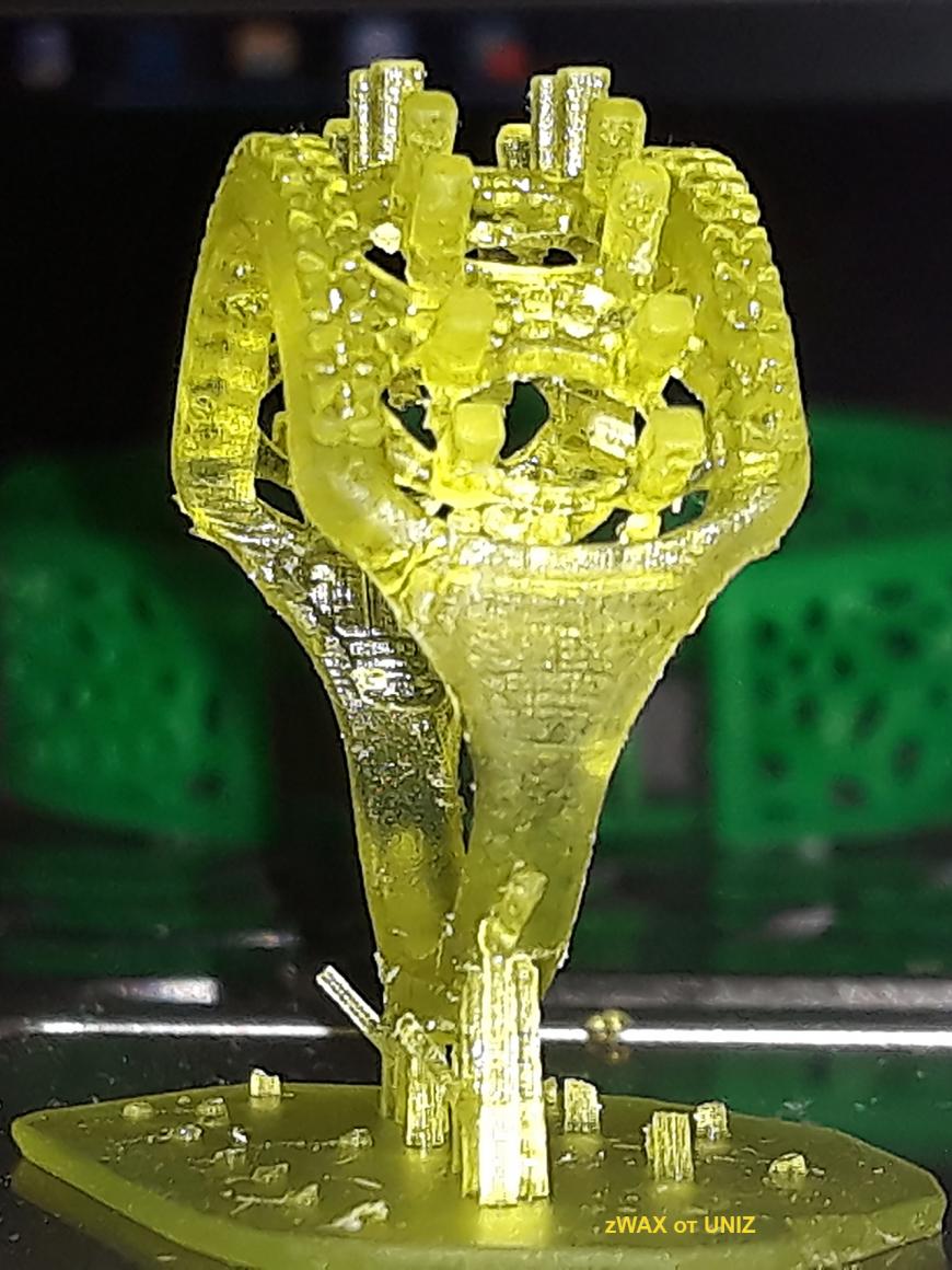 zWAX от UNIZ Пробная печать. UNIZ PLUS.